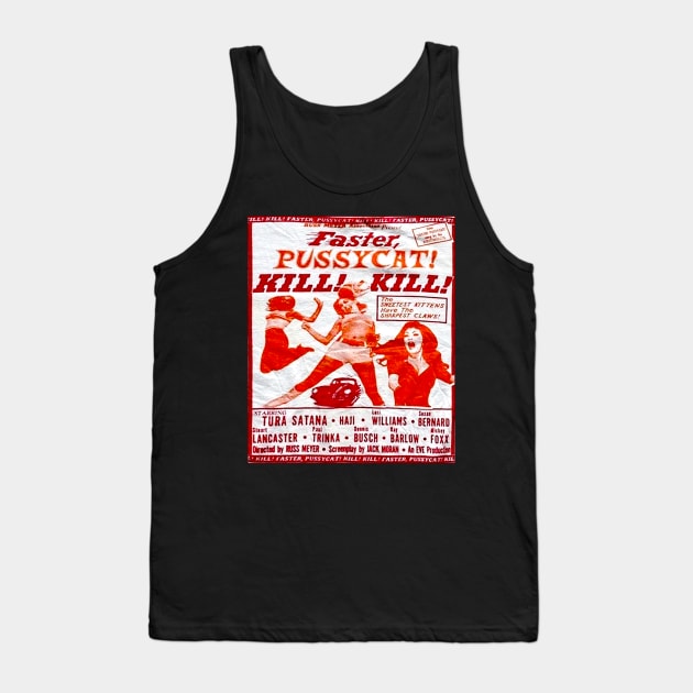 Vintage Faster, Pussycat! Kill! Kill! Faster 1980s Tank Top by jnapoleon